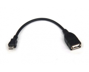 CABLE  MICRO USB-USB M/H OTG 2.0 15CM
